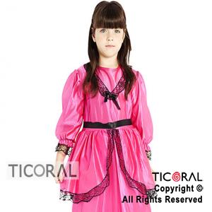 DISFRAZ DAMA ANTIGUA NI�A FUCSIA CAND TALLE 4 x 1
